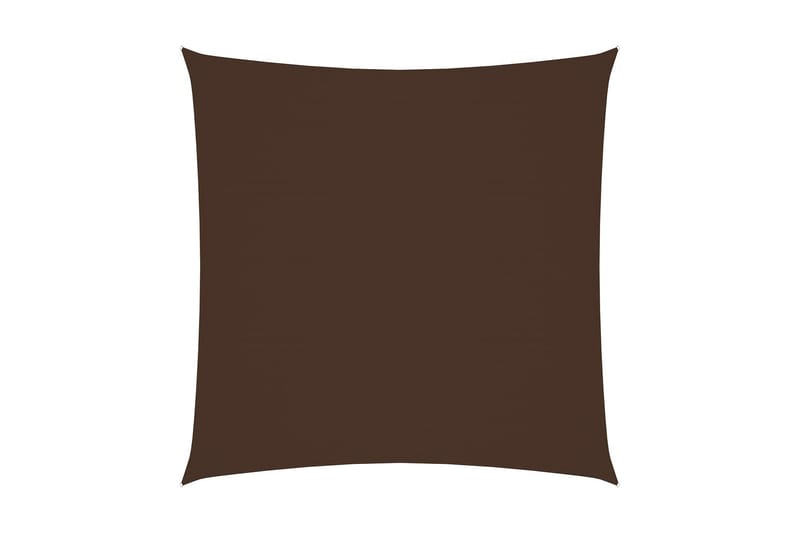 solsejl 3,6x3,6 m oxfordstof firkantet brun - Brun - Solsejl