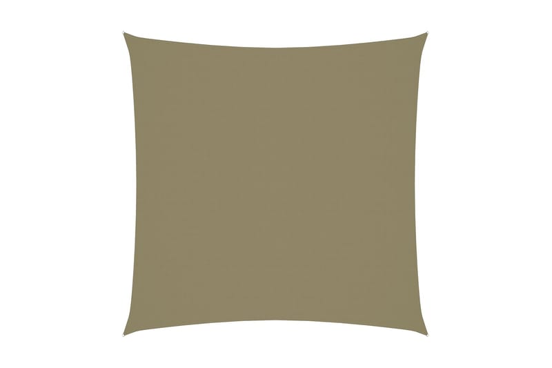solsejl 3x3 m firkantet oxfordstof beige - Beige - Havemøbler - Solafskærmning - Solsejl