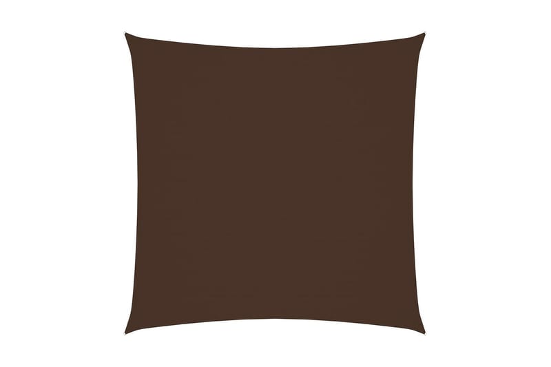 solsejl 3x3 m firkantet oxfordstof brun - Brun - Solsejl