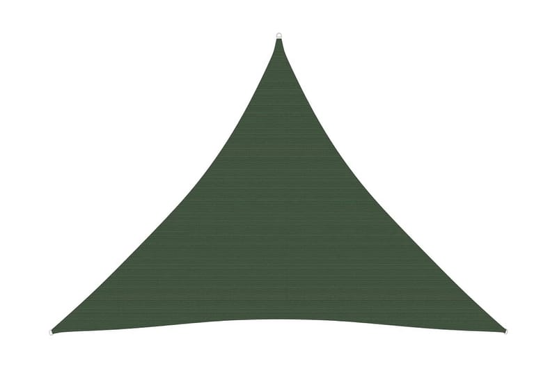 solsejl 3x3x3 m 160 g/m² HDPE mørkegrøn - Grøn - Havemøbler - Solafskærmning - Solsejl