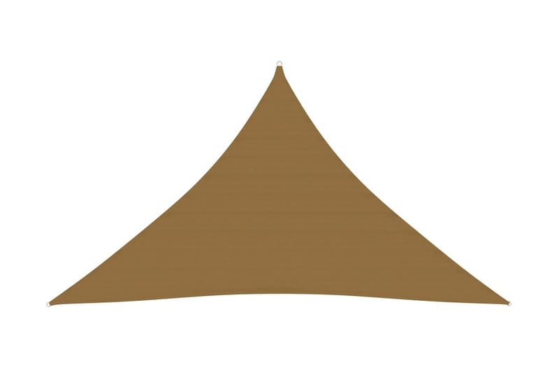 solsejl 3x3x4,2 m 160 g/m² HDPE gråbrun - Gråbrun - Havemøbler - Solafskærmning - Solsejl