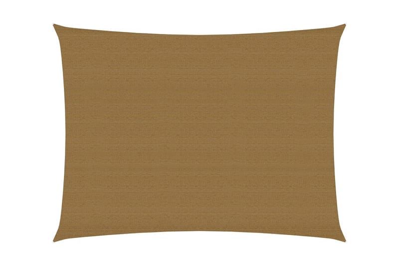 solsejl 3x4 m 160 g/m² HDPE gråbrun - Gråbrun - Havemøbler - Solafskærmning - Solsejl