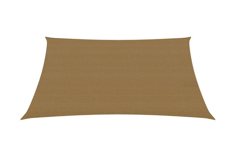 solsejl 3x4 m 160 g/m² HDPE gråbrun - Gråbrun - Havemøbler - Solafskærmning - Solsejl