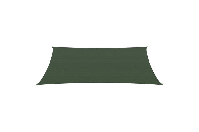 Solsejl 3x4 m 160 g/m² hdpe mørkegrøn - Grøn - Havemøbler - Solafskærmning - Solsejl