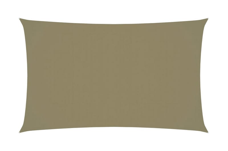 Solsejl 3x6 m Rektangulær Oxfordstof Beige - Beige - Solsejl