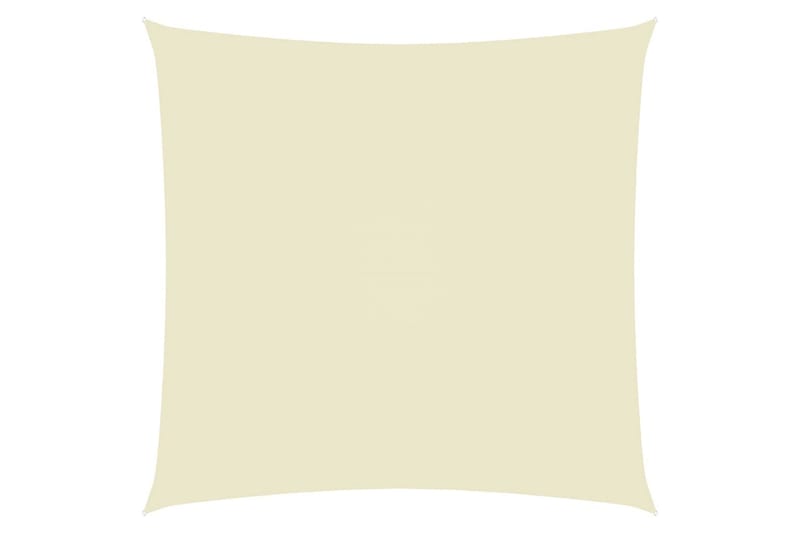 solsejl 4,5x4,5 m firkantet oxfordstof cremefarvet - Creme - Solsejl