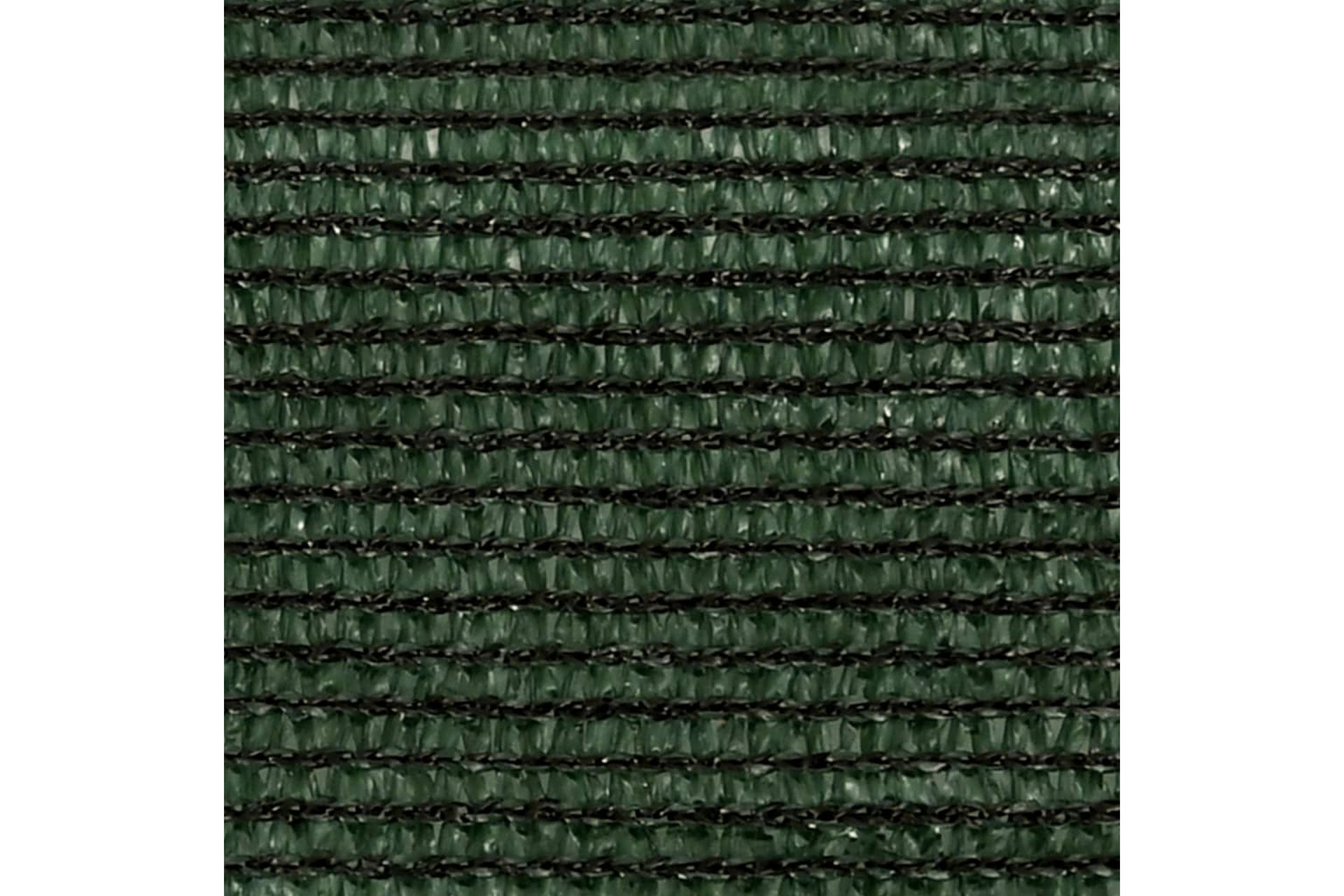 solsejl 4x4 m 160 g/m² HDPE mørkegrøn - Grøn - Havemøbler - Solafskærmning - Solsejl