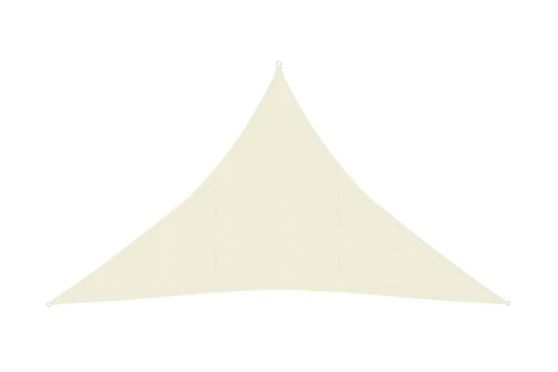 Solsejl 4x4x5,8 m 160 g/m² hdpe cremefarvet - Creme - Havemøbler - Solafskærmning - Solsejl
