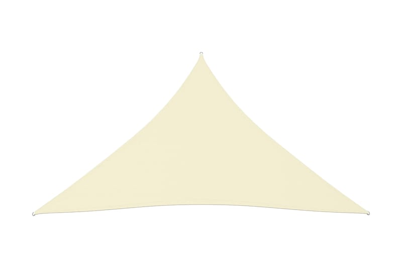 solsejl 4x5x5 m oxfordstof trekantet cremefarvet - Creme - Havemøbler - Solafskærmning - Solsejl