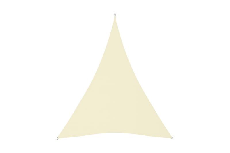 solsejl 4x5x5 m oxfordstof trekantet cremefarvet - Creme - Havemøbler - Solafskærmning - Solsejl