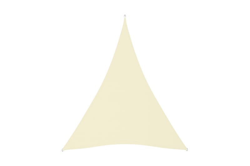 solsejl 4x5x5 m oxfordstof trekantet cremefarvet - Creme - Solsejl