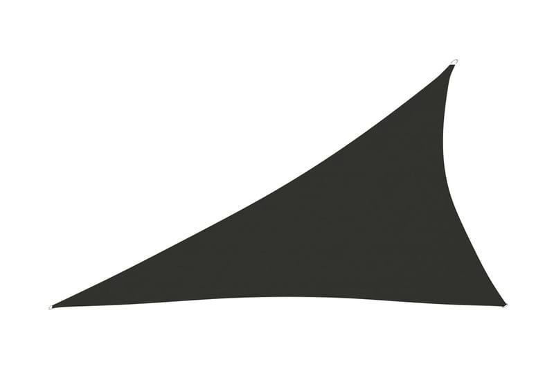 solsejl 4x5x6,4 m trekantet oxfordstof antracitgrå - Antracit - Solsejl