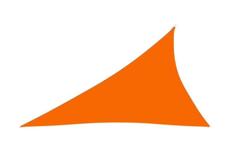 solsejl 4x5x6,4 m trekantet oxfordstof orange - Orange - Havemøbler - Solafskærmning - Solsejl