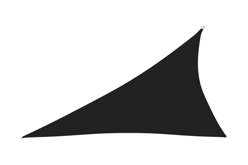 solsejl 4x5x6,4 m trekantet oxfordstof sort - Sort - Solsejl