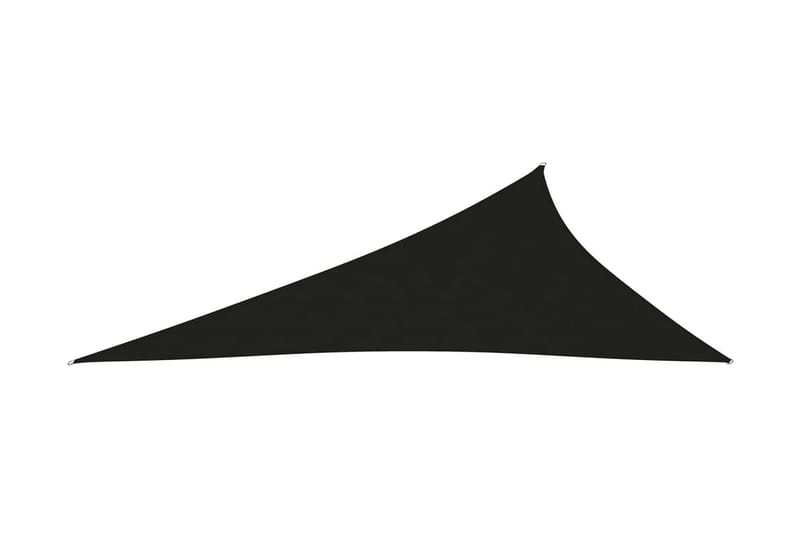 solsejl 4x5x6,4 m trekantet oxfordstof sort - Sort - Solsejl