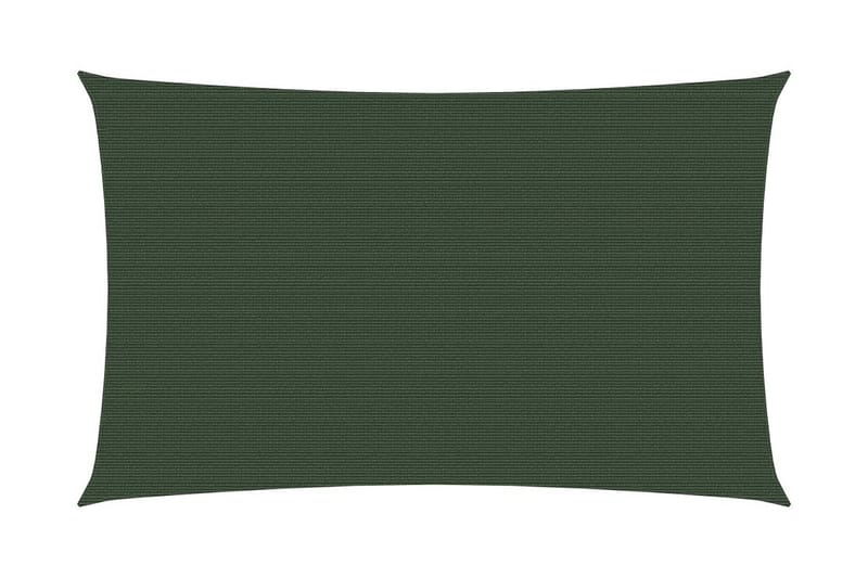 solsejl 4x6 m 160 g/m² HDPE mørkegrøn - Grøn - Havemøbler - Solafskærmning - Solsejl