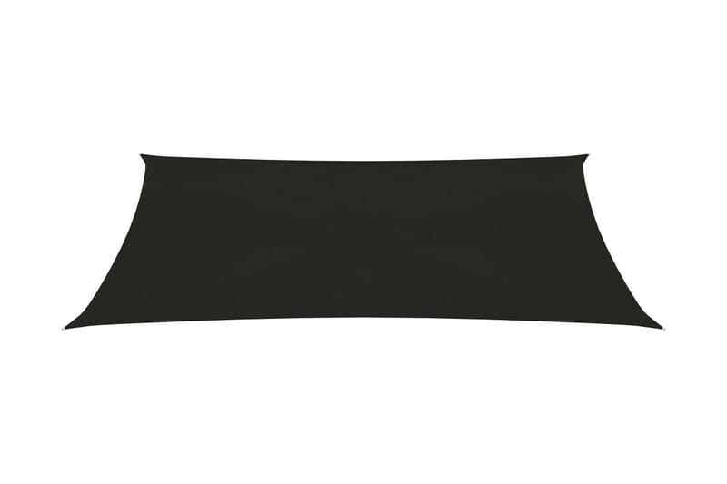 solsejl 4x6 m 160 g/m² HDPE sort - Sort - Havemøbler - Solafskærmning - Solsejl