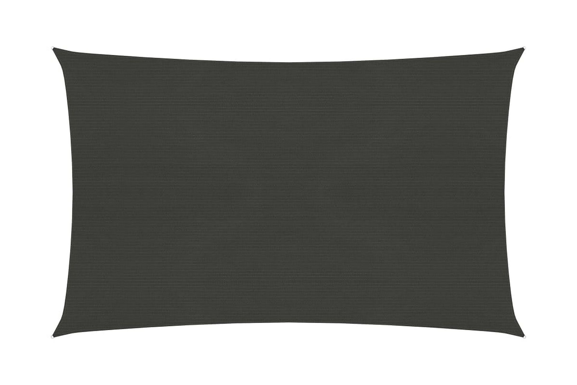 solsejl 4x7 m 160 g/m² HDPE antracitgrå - Antracit - Havemøbler - Solafskærmning - Solsejl