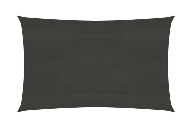 solsejl 4x7 m 160 g/m² HDPE antracitgrå - Antracit - Havemøbler - Solafskærmning - Solsejl