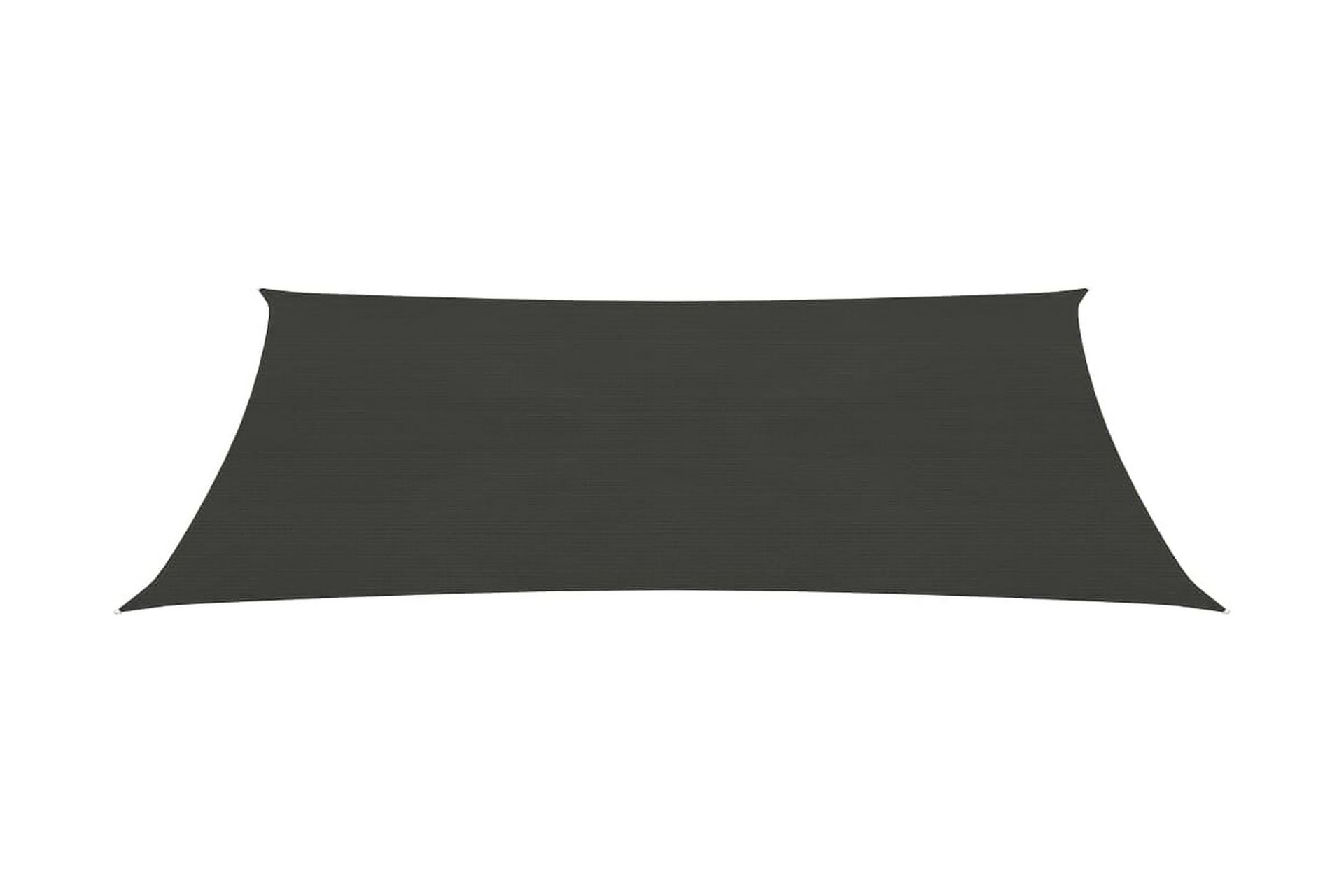 solsejl 4x7 m 160 g/m² HDPE antracitgrå - Antracit - Havemøbler - Solafskærmning - Solsejl