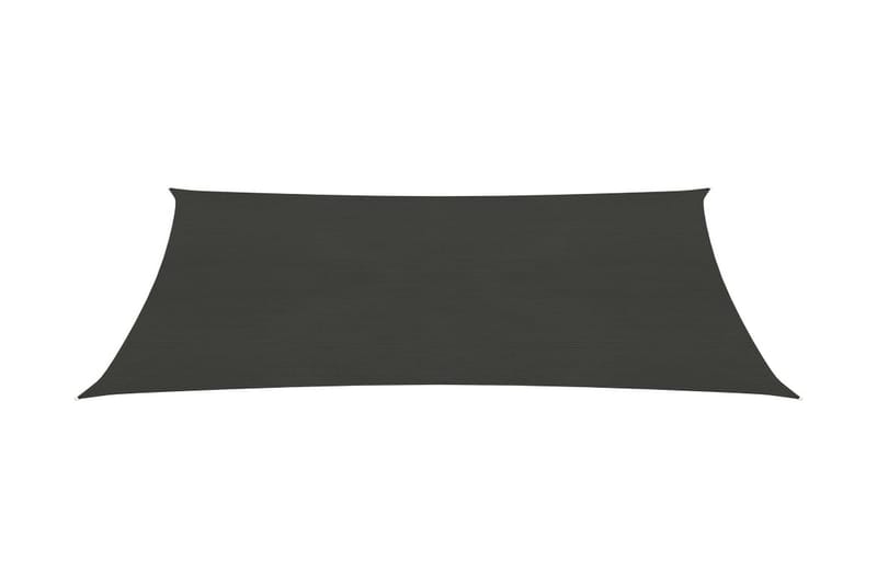 solsejl 4x7 m 160 g/m² HDPE antracitgrå - Antracit - Havemøbler - Solafskærmning - Solsejl