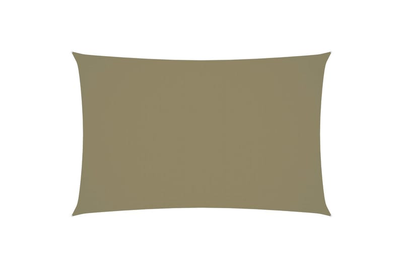 solsejl 4x7 m rektangulær oxfordstof beige - Beige - Solsejl