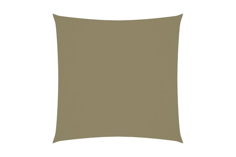 solsejl 5x5 m firkantet oxfordstof beige - Beige - Havemøbler - Solafskærmning - Solsejl