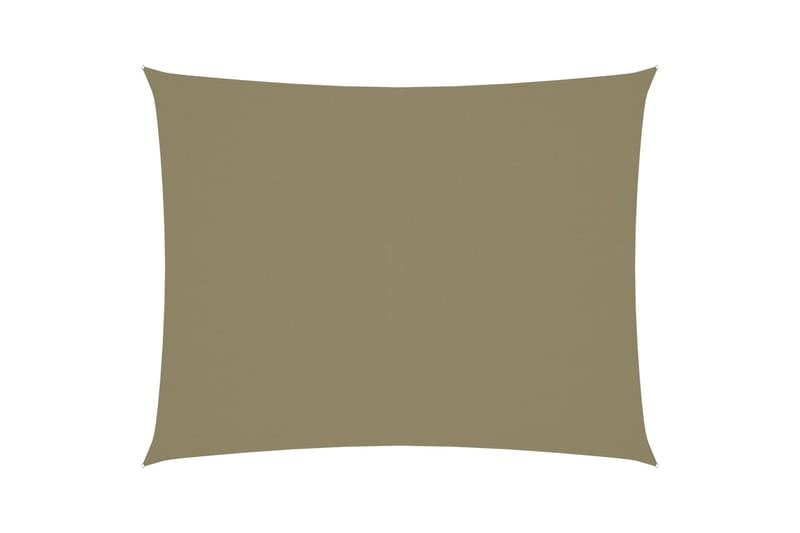 solsejl 5x7 m rektangulær oxfordstof beige - Beige - Havemøbler - Solafskærmning - Solsejl