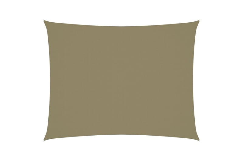 solsejl 5x7 m rektangulær oxfordstof beige - Beige - Solsejl