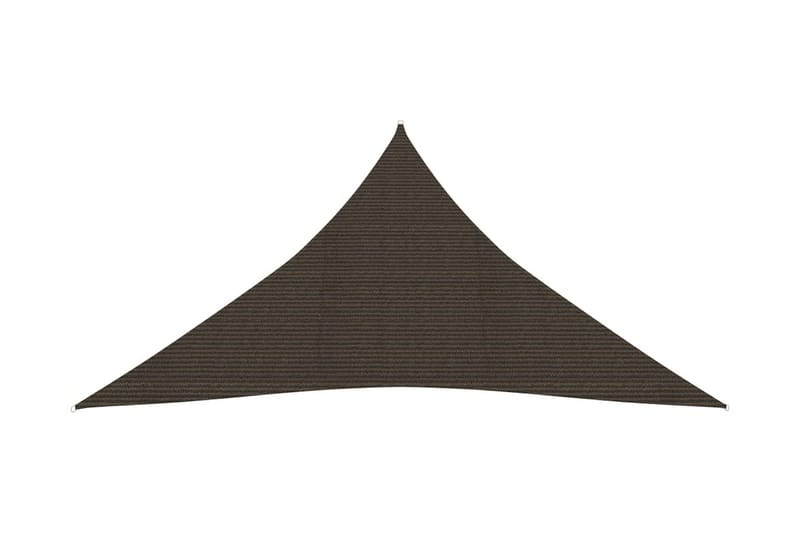 solsejl 5x7x7 m 160 g/m² HDPE brun - Brun - Havemøbler - Solafskærmning - Solsejl
