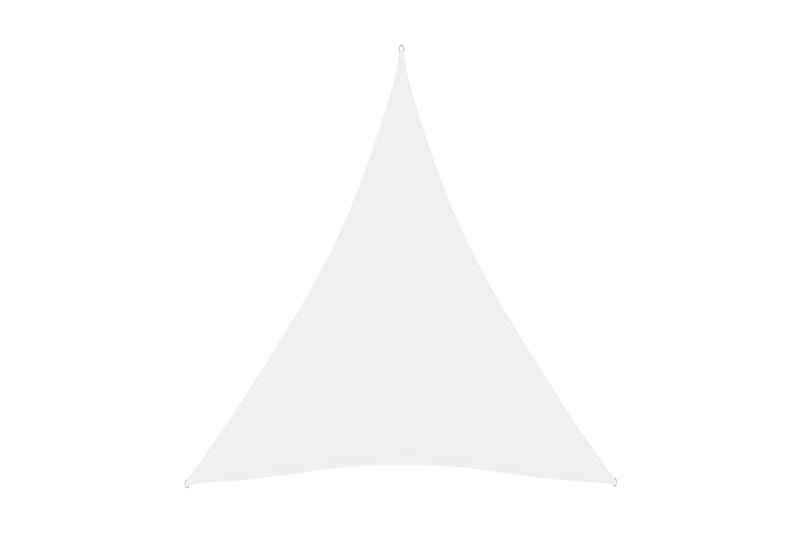 solsejl 5x7x7 m trekantet oxfordstof hvid - Hvid - Solsejl