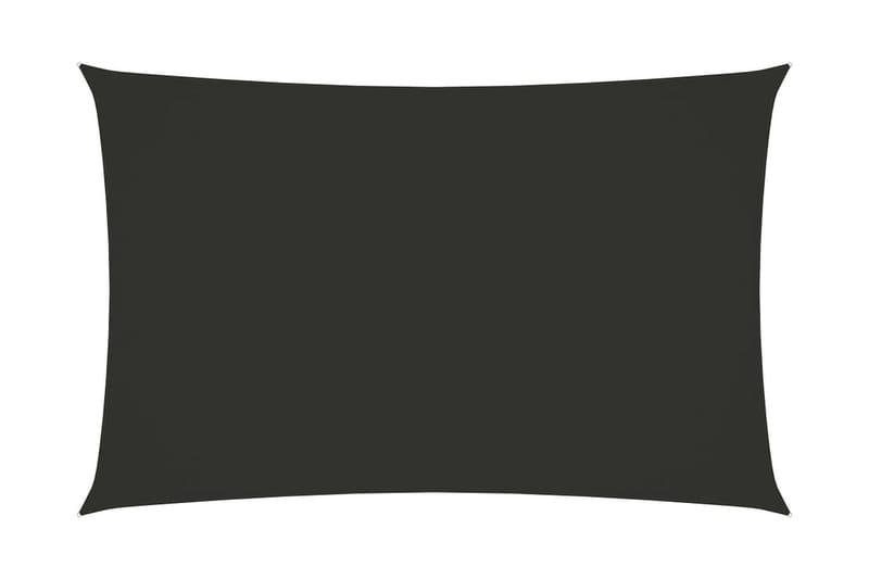 solsejl 5x8 m oxfordstof rektangulær antracitgrå - Antracit - Solsejl