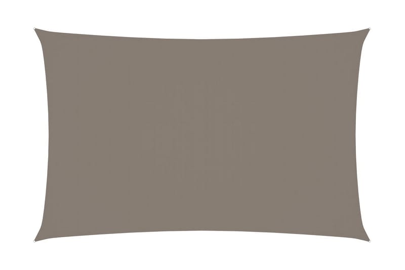 solsejl 5x8 m rektangulær oxfordstof gråbrun - Gråbrun - Solsejl