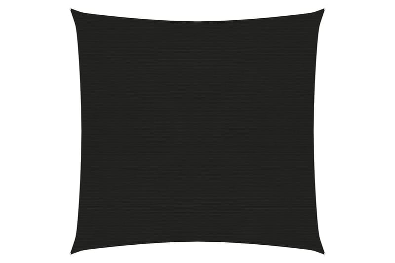 solsejl 6x6 m 160 g/m² HDPE sort - Sort - Havemøbler - Solafskærmning - Solsejl