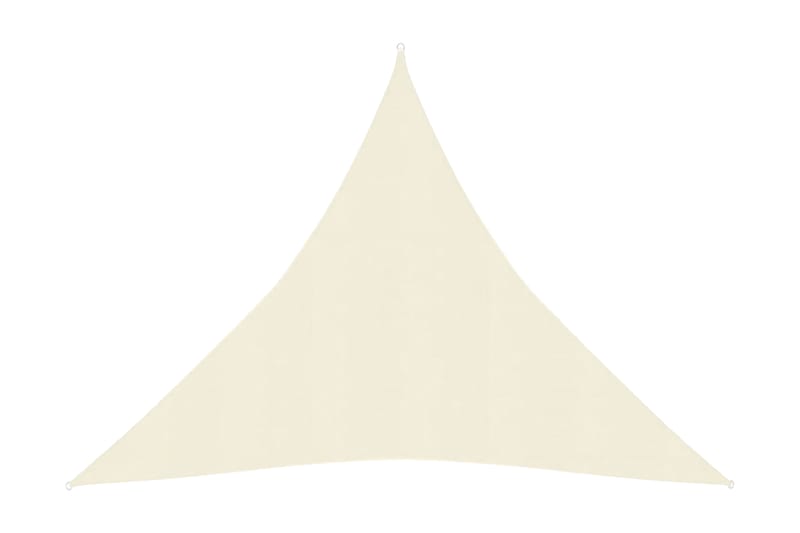 solsejl 6x6x6 m 160 g/m² HDPE cremefarvet - Creme - Havemøbler - Solafskærmning - Solsejl