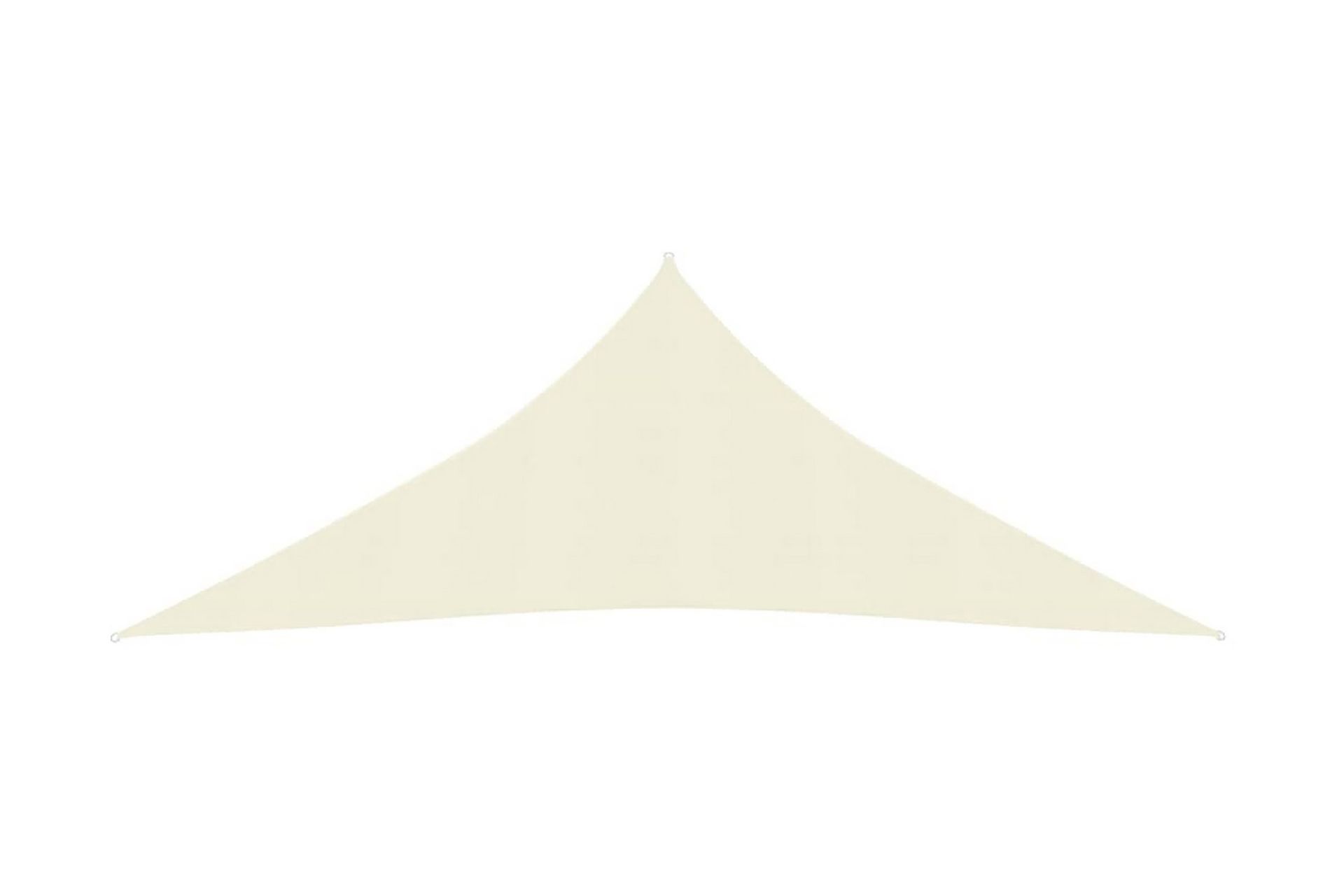 solsejl 6x6x6 m 160 g/m² HDPE cremefarvet - Creme - Havemøbler - Solafskærmning - Solsejl