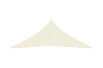 solsejl 6x6x6 m 160 g/m² HDPE cremefarvet - Creme - Havemøbler - Solafskærmning - Solsejl