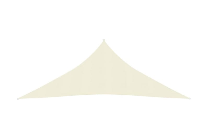 solsejl 6x6x6 m 160 g/m² HDPE cremefarvet - Creme - Havemøbler - Solafskærmning - Solsejl