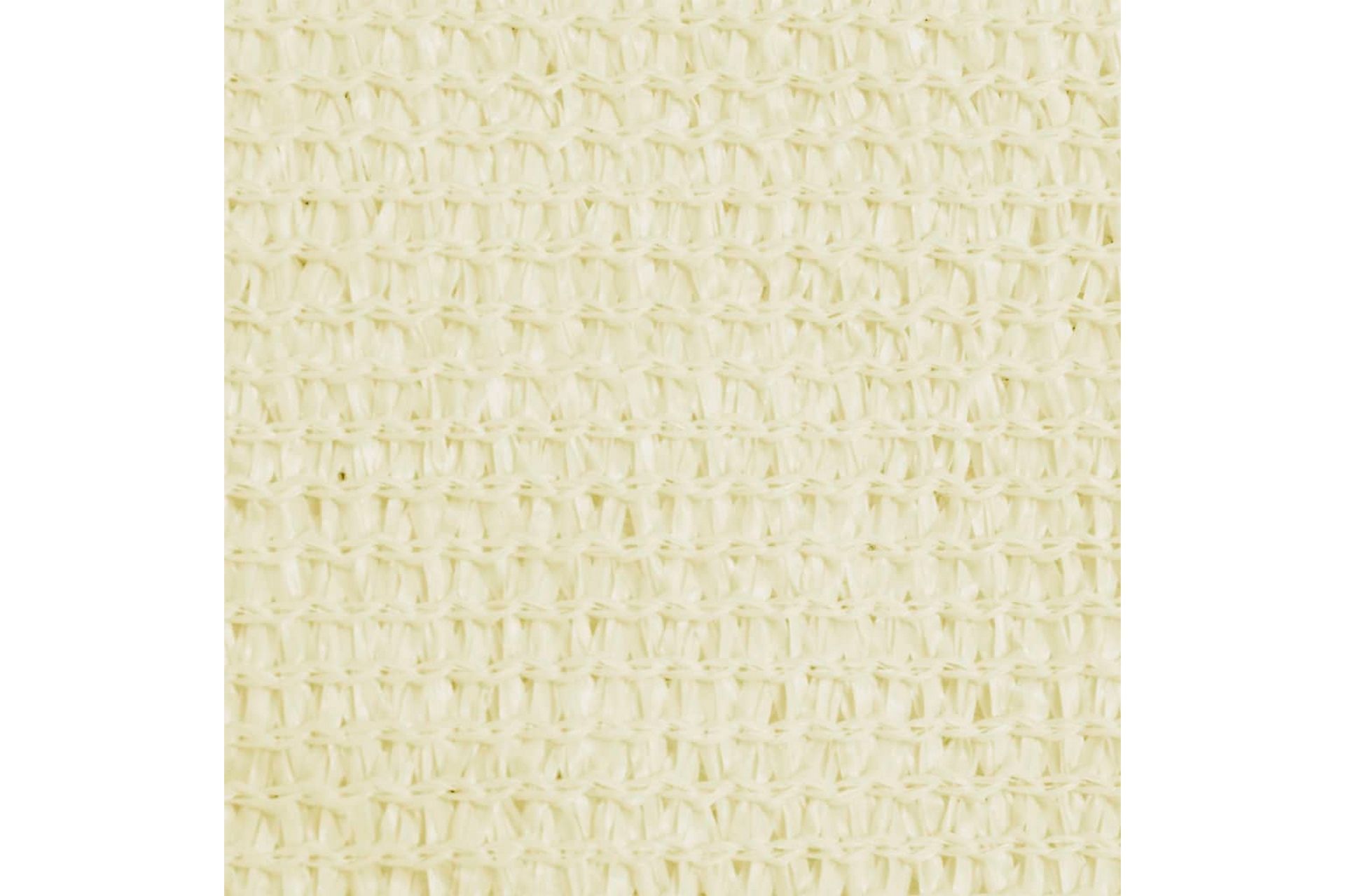 solsejl 6x6x6 m 160 g/m² HDPE cremefarvet - Creme - Havemøbler - Solafskærmning - Solsejl