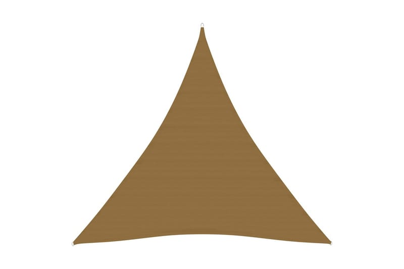 solsejl 6x6x6 m 160 g/m² HDPE gråbrun - Gråbrun - Havemøbler - Solafskærmning - Solsejl