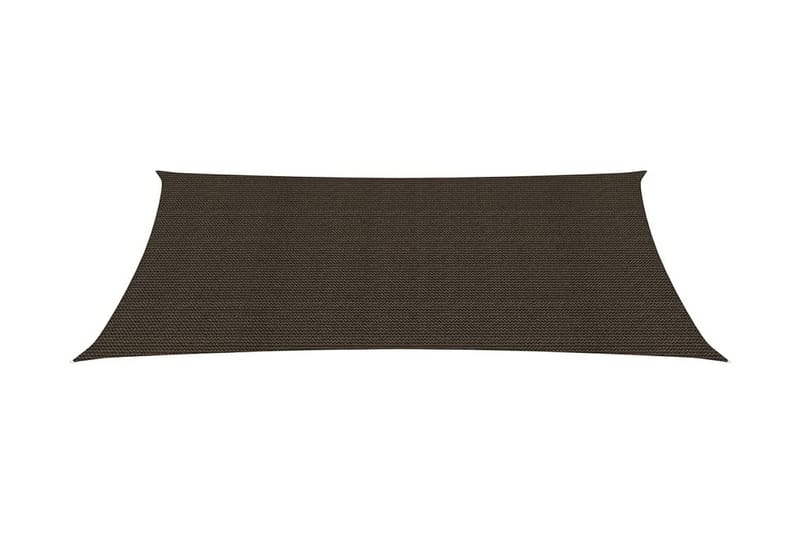 solsejl 6x8 m 160 g/m² HDPE brun - Brun - Havemøbler - Solafskærmning - Solsejl