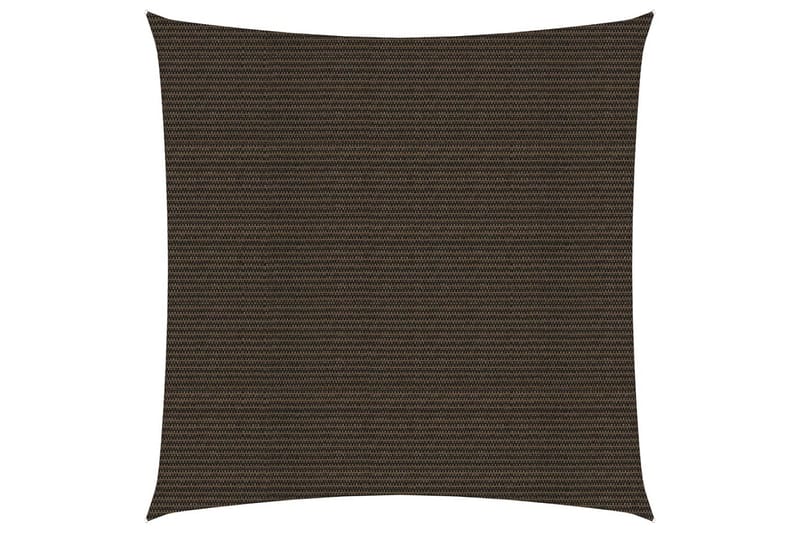 solsejl 7x7 m 160 g/m² HDPE brun - Brun - Havemøbler - Solafskærmning - Solsejl