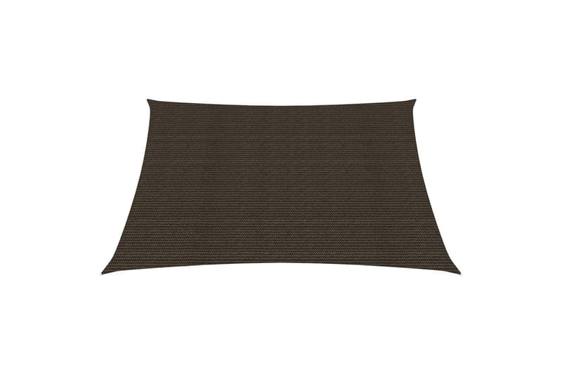 solsejl 7x7 m 160 g/m² HDPE brun - Brun - Havemøbler - Solafskærmning - Solsejl