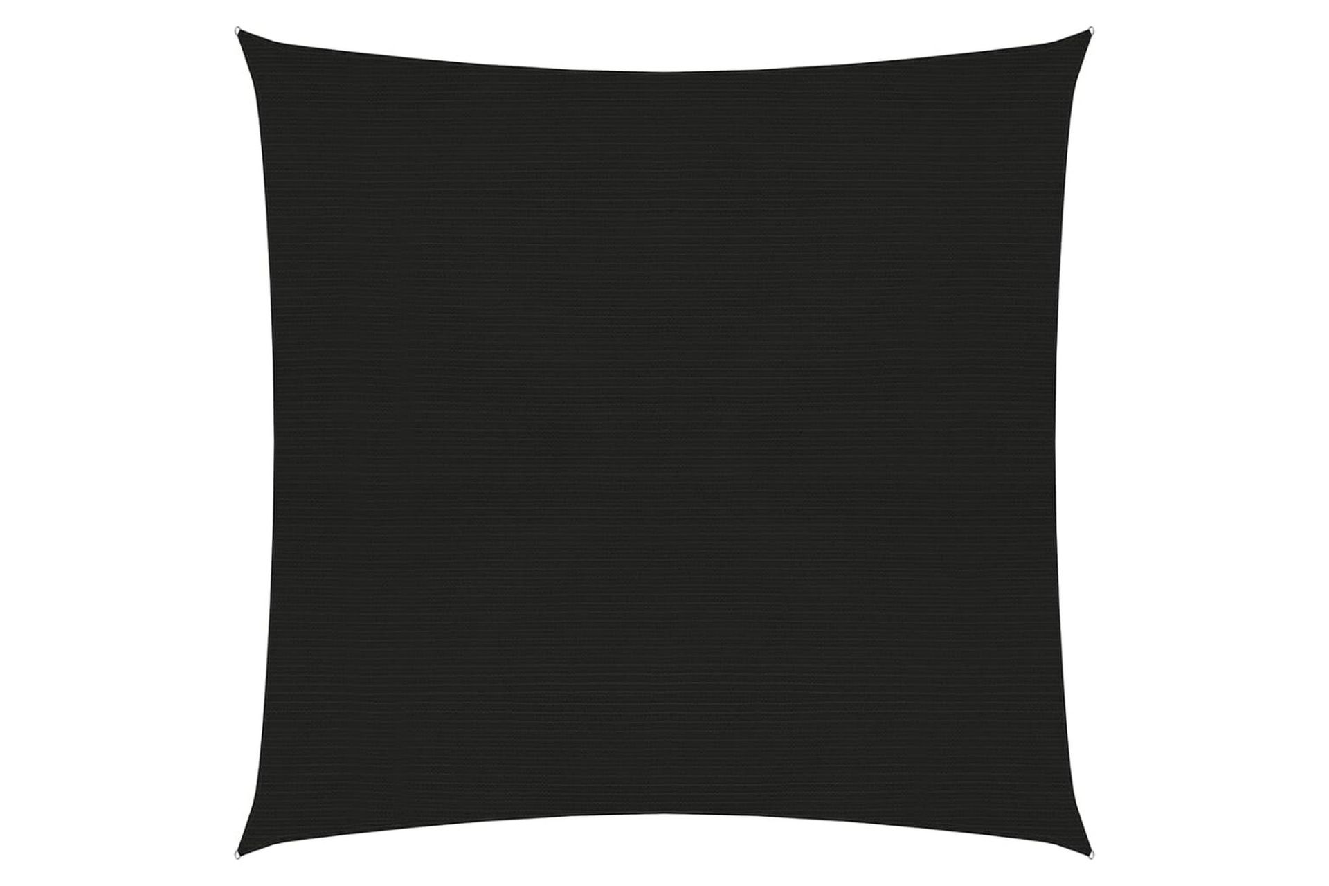 solsejl 7x7 m 160 g/m² HDPE sort - Sort - Havemøbler - Solafskærmning - Solsejl