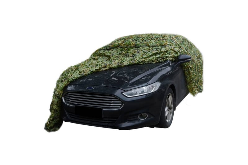 camouflagenet med opbevaringstaske 2x6 m grøn - Grøn - Havemøbler - Solafskærmning - Solsejl