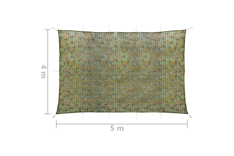 camouflagenet med opbevaringstaske 4x5 m grøn - Grøn - Havemøbler - Solafskærmning - Solsejl