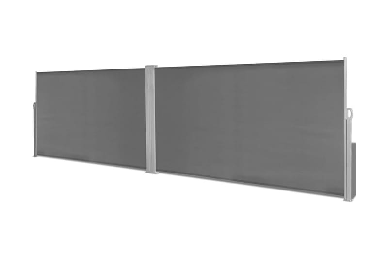 Sammenrullelig Læskærm 160X600 Cm Grå - Grå - Havemøbler - Solafskærmning - Solsejl