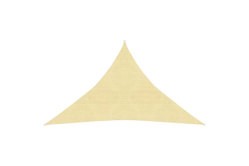 solsejl 160 g/m² 2,5x2,5x3,5 m HDPE beige - Beige - Solsejl