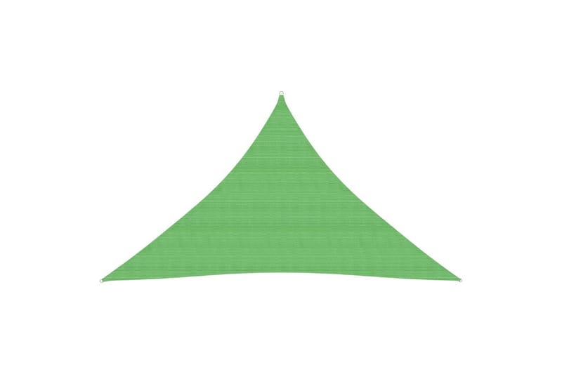 solsejl 160 g/m² 2,5x2,5x3,5 m HDPE lysegrøn - Grøn - Havemøbler - Solafskærmning - Solsejl