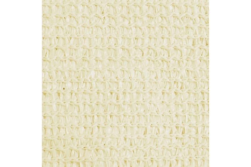 Solsejl 160 g/m² 3,5x3,5x4,9 m hdpe cremefarvet - Creme - Havemøbler - Solafskærmning - Solsejl